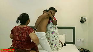 Indian Bengali housewife and her hot amateur threesome sex ! With Dirty audio
